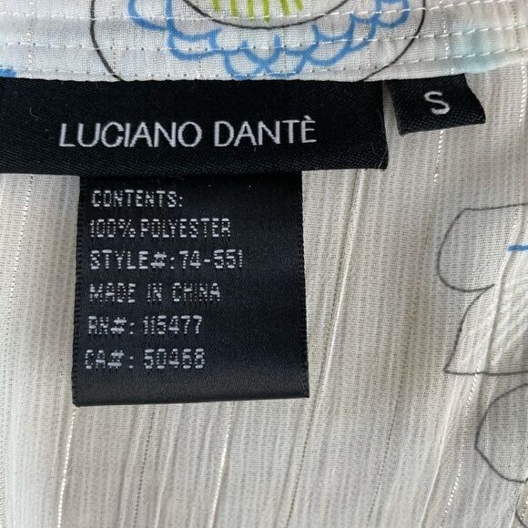 Luciano Dante Sheer Long Sleeve Tunic Size S EUC - Picture 8 of 8